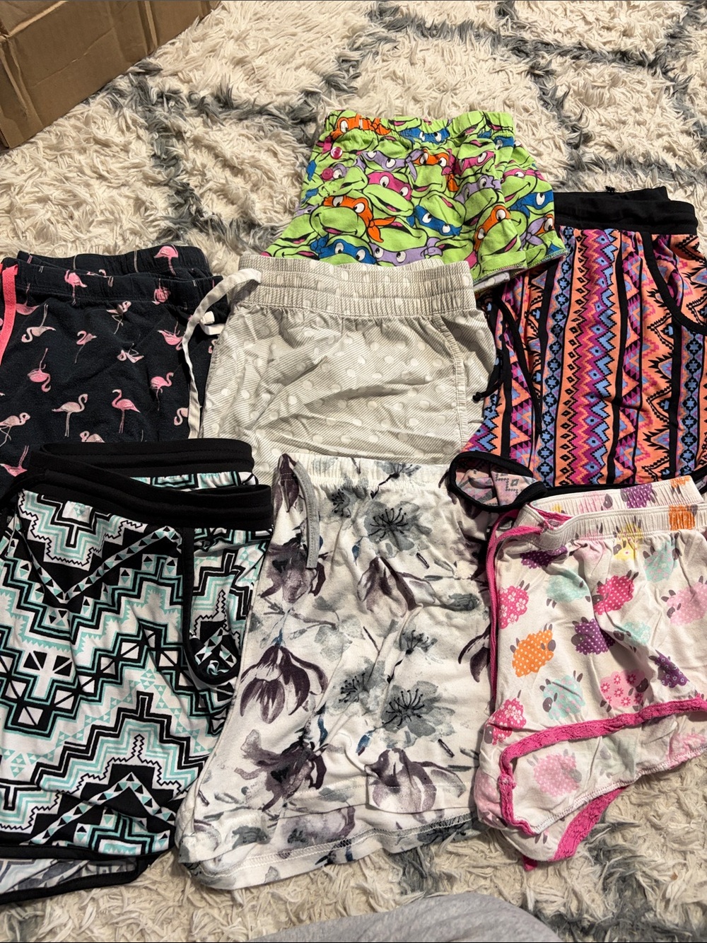 Pajama shorts bundle (7 total) size XL